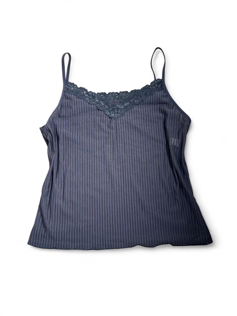 Lily of France Black Striped Sheer Cami